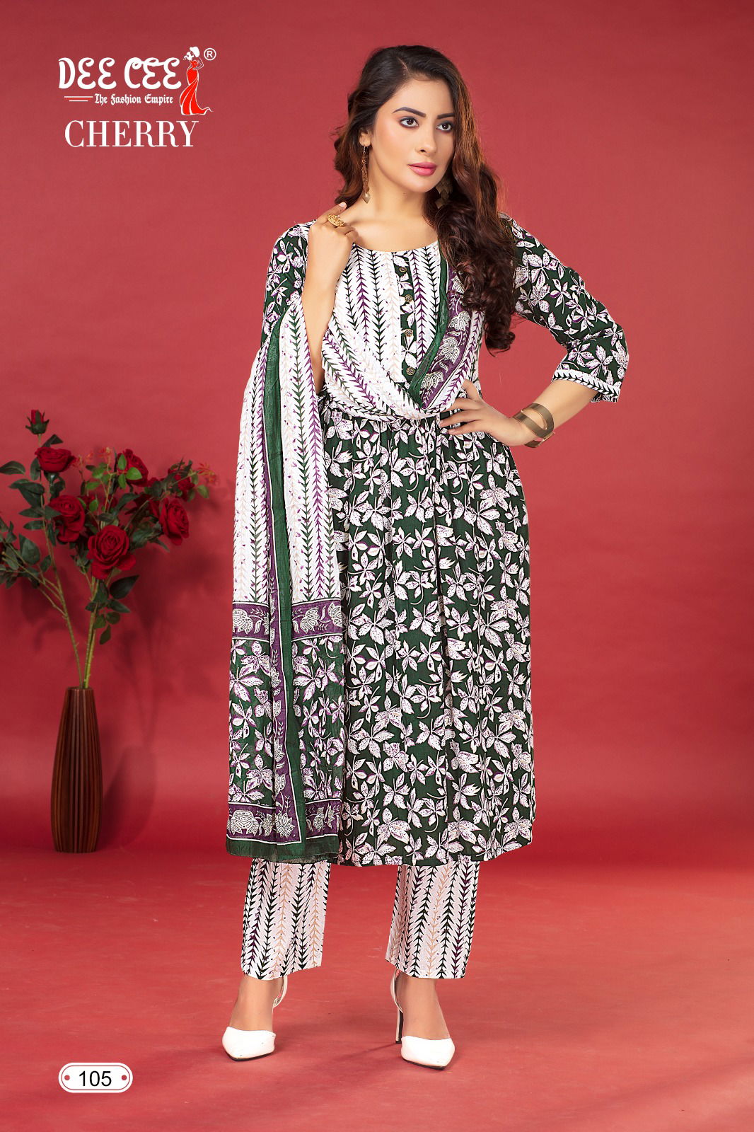 Cherry By Deecee Cambric Cotton Printed Kurtis With Bottom Dupatta Wholesale Shop In Surat